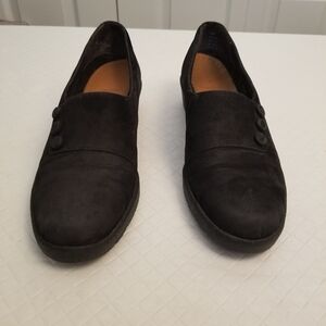 Natural Sport Cradle Balance System Black Suede Shoes Women Size 6M